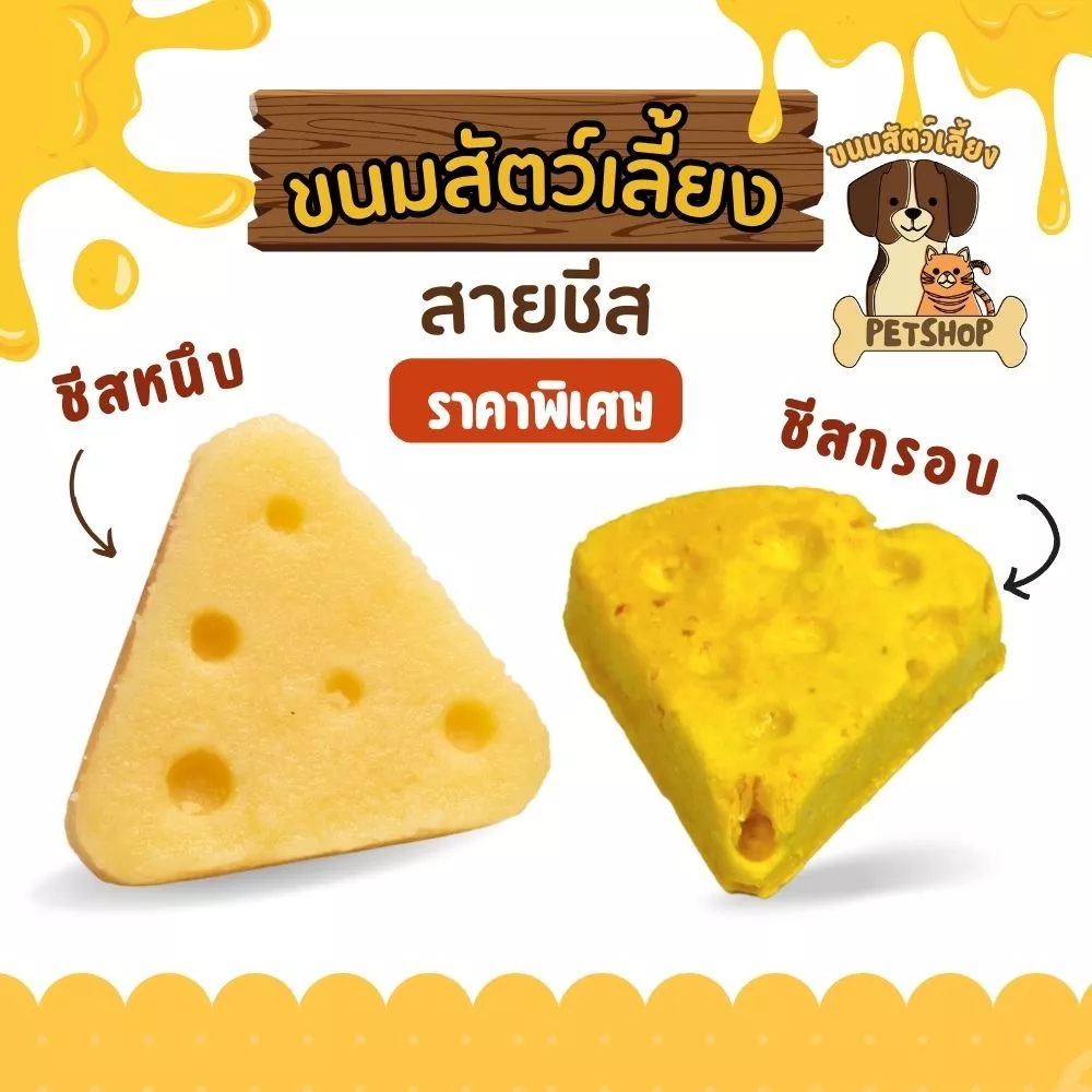 🎉 🐶 ชีสก้อน สำหรับสุนัขและแมว ขนมสุขภาพ  สินค้าพร้อมส่ง ร้านค้ายินดีให้บริการ thumbnail 3