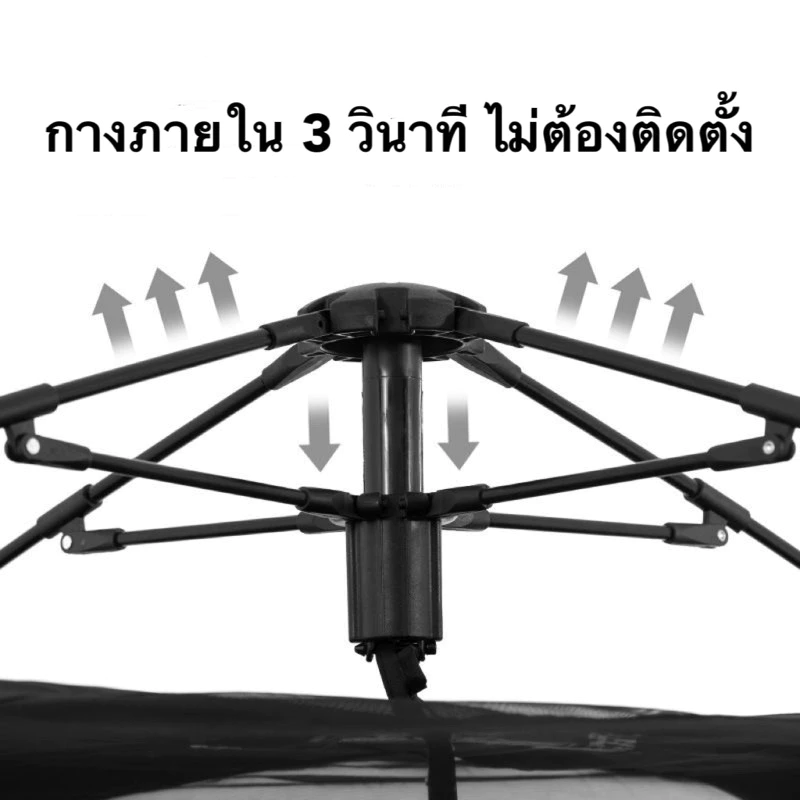เต็นท์กางอัตโนมัติ Blackdog พักได้ 3-4 คน thumbnail 8