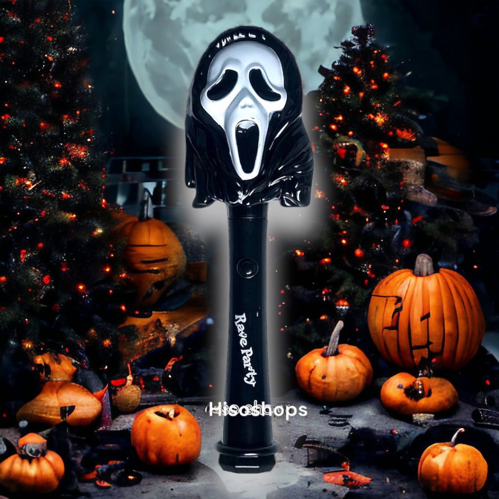 Halloween Party ไม้คฑาฮาโลวีน ไม้คฑาหน้ากากผี มีเสียง มีไฟ น่าเล่นมากๆค่ะ ไว้สำหรับปาร์ตี้ในวันฮาโลวีน