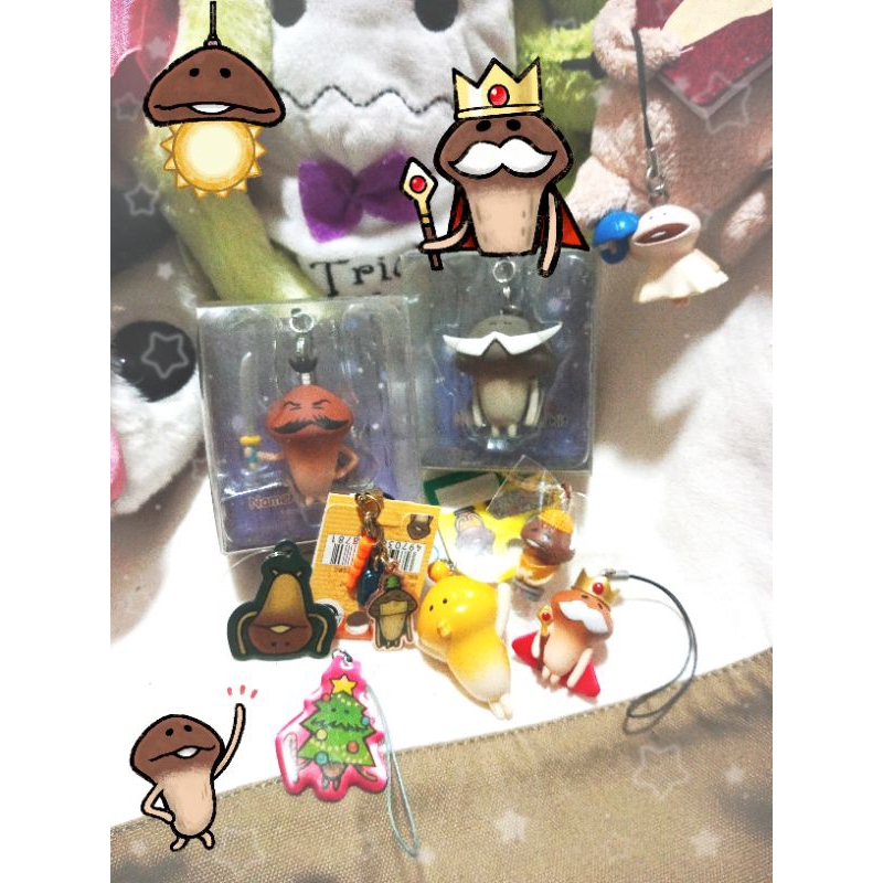 Nameko เห็ดนาเมโกะ พวงกุญแจ โมเดล ตุ๊กตาห้อยกระเป๋า ตุ๊กตาเห็ด