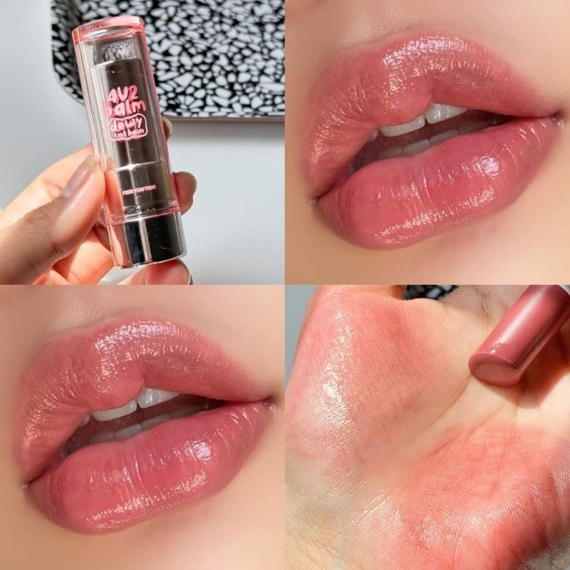 ลิป 4U2 tint balm สี 04 ตุ่นสุดในรุ่น จะเป็นโทนชมพูอมน้ำตาลที่สวยมากกกก สีผิวแบบไหนทาก็ขึ้น