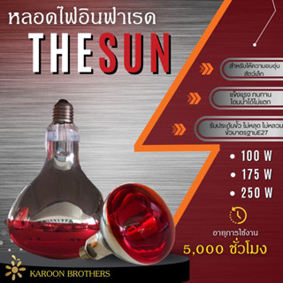 หลอดไฟอินฟราเรด หลอดไฟกกไก่ กกหมู กกลูกสุนัข ให้ความอบอุ่นสั…