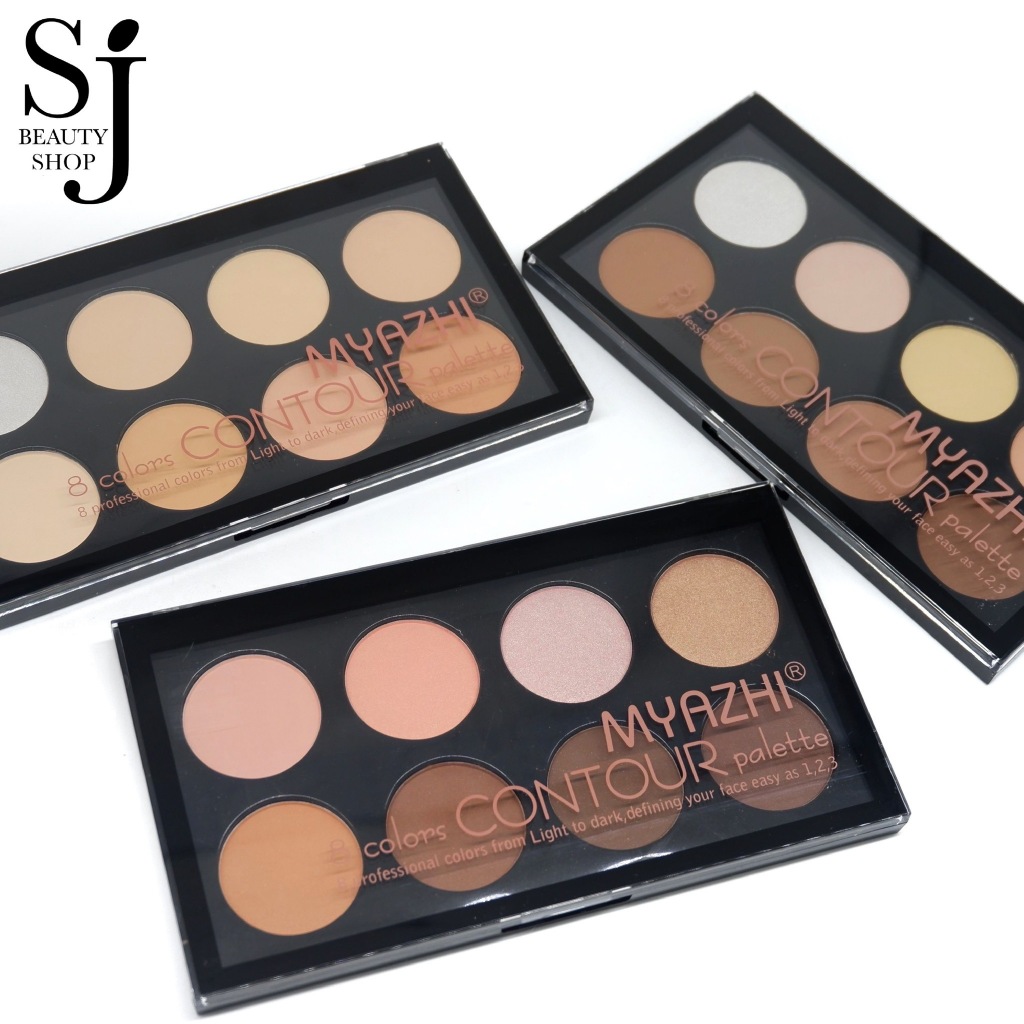 MYAZHI 8Colors Contour Palette พาเลทคอนทัวร์และไฮไลท์ 8สี