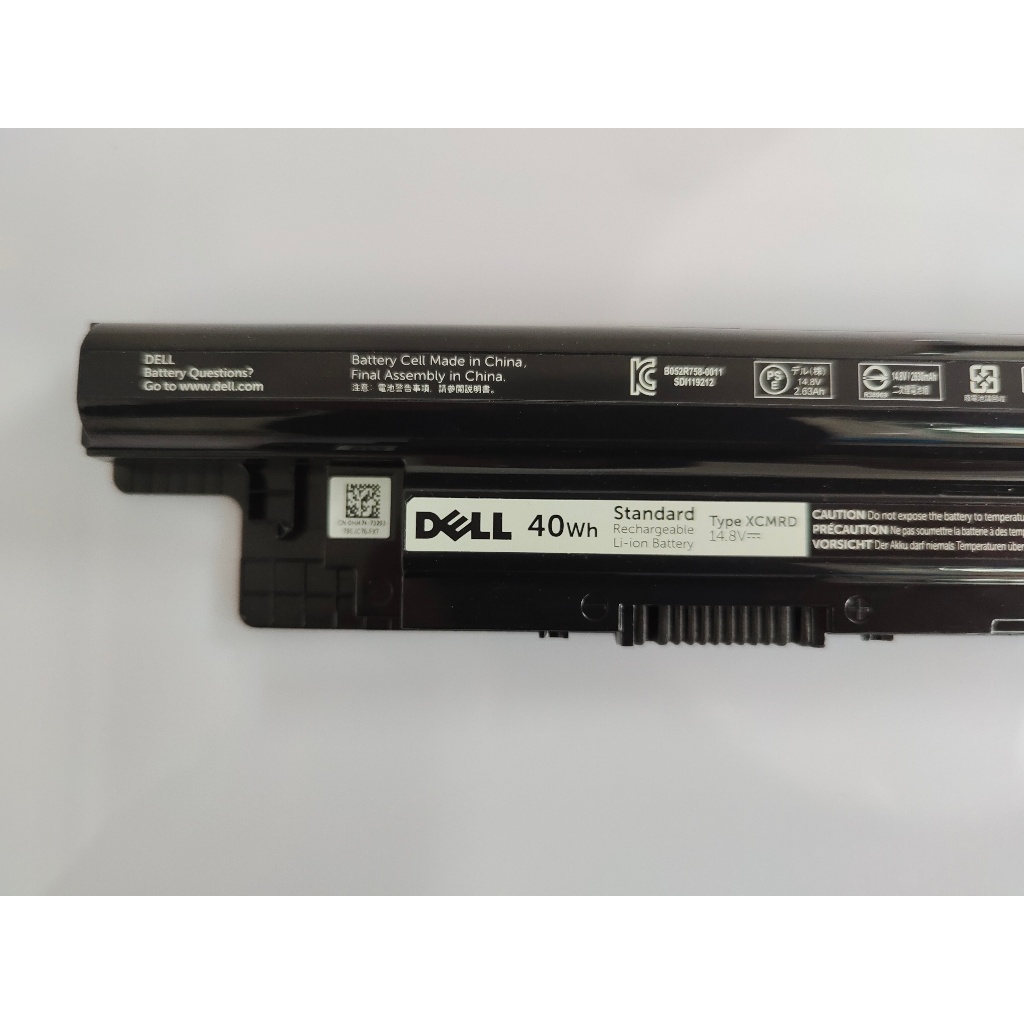 (ส่งฟรี ประกัน 1 ปี) Dell แบตเตอรี่ XCMRD ของแท้ Dell Inspiron 3421 5421 3521 5521 3721 14-3421 15-3521 15-3521 Series