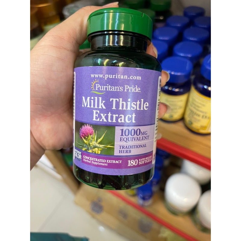Puritan’s Pride Milk Thistle Extract 1000 mg (Silymarin)/ 180 Softgels