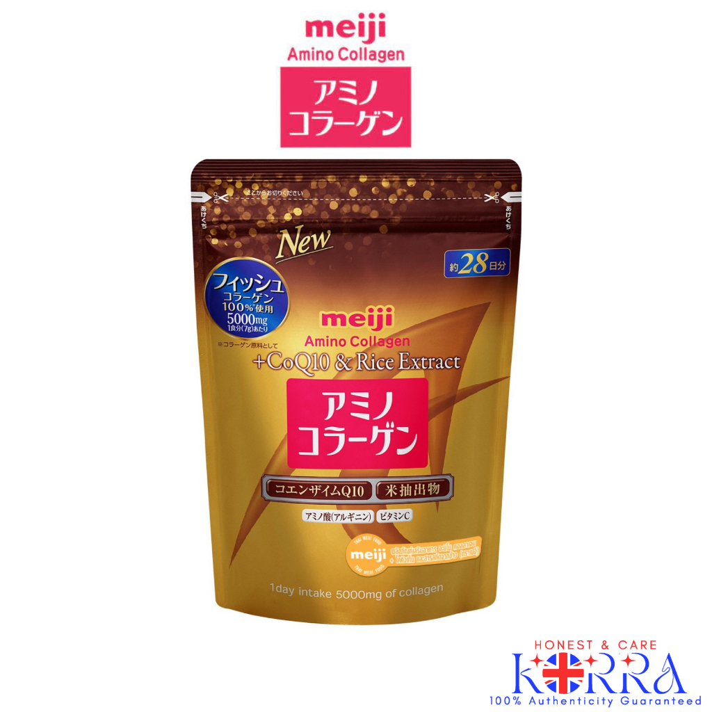 Meiji Amino Collagen+CoQ10 &amp; Rich Extract Dietary Supplement Product 196g