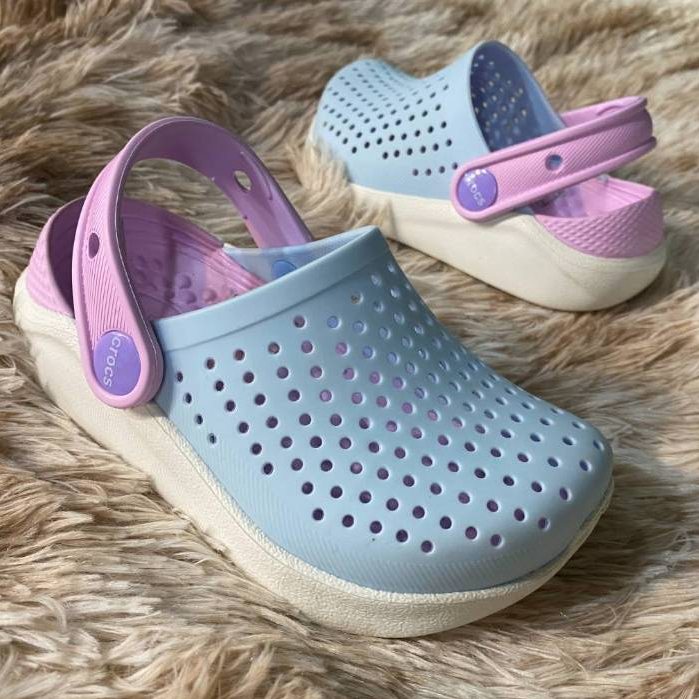 รองเท้าเเตะเด็ก แบบสวม Crocs LiteRide's Kid ไซร้ 25 ถึง 35 ผลิตจากยางอย่างดี นิ่ม เบา ไม่ลื่น ราคาถูก