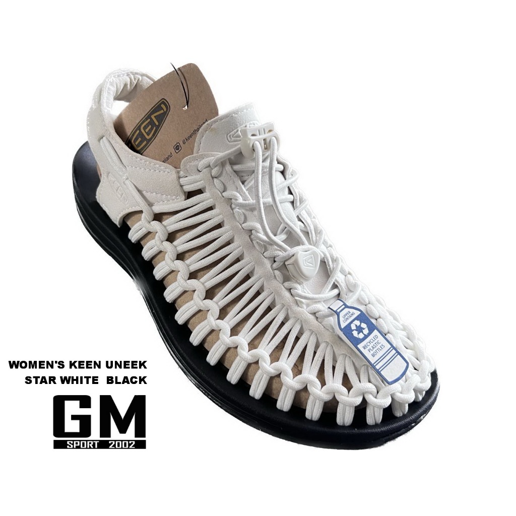 GM.ใหม่แท้  พร้อมส่ง✅ WOMEN'S KEEN UNEEK STAR WHITE  BLACK รองเท้า คีน เอาท์ดอร์ เดินป่า