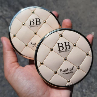 SASIMI แป้งพัฟBB 2ชั้น ตลับหรูหรา ปกปิดดี spf60pa+++ NO.S790