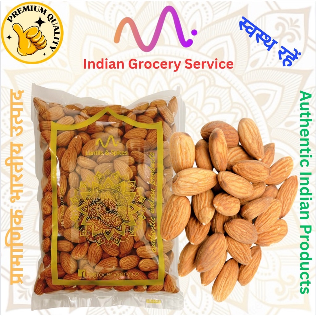Almond  อัลมอนด์ดิบ🍃500g. เกรดพรีเมี่ยม นำเข้าจากUSA🇺🇸ล็อตใหม่ล่าสุด หอม ไม่หืน🌿อัลมอนด์เม็ด