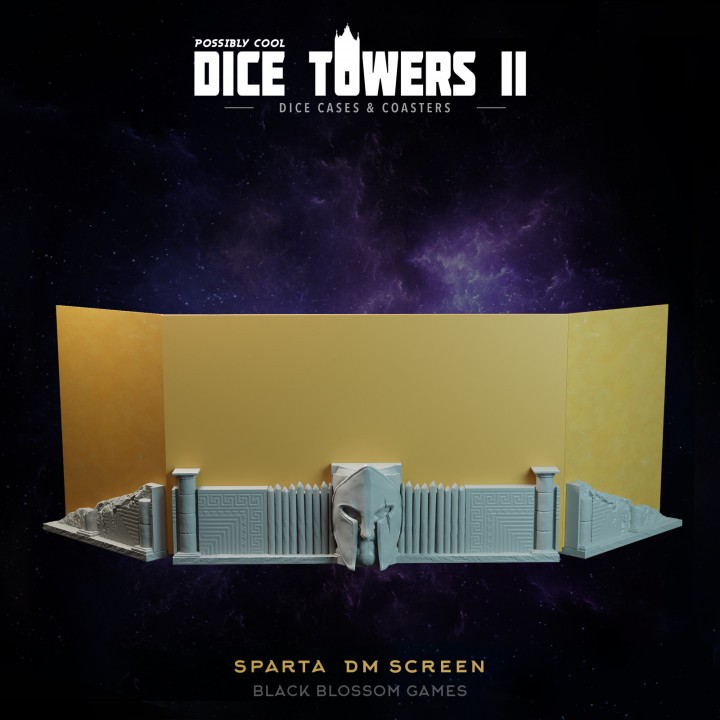 Sparta Dungeon Master Screen Holder จัดส่งได้ใน1-3วัน :: Possibly Cool Dice Tower 2