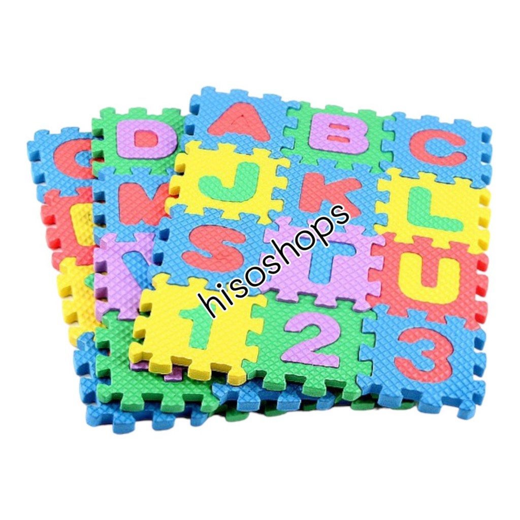 ￼ตัวต่อโฟม 36 ตัวอักษร จิ๊กซอว์โฟม ABCและตัวเลข แผ่นโฟม ABC แผ่นตัวอักษรโฟมABC