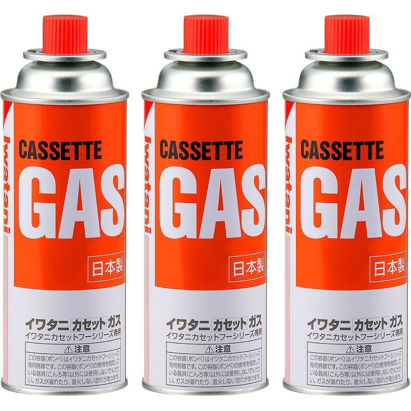 แก๊สกระป๋อง Iwatani Butane Fuel Cassette Gas 250 กรัม (3 กระป๋อง)