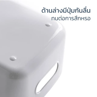 HOMEC กล่องเก็บของ ที่ใส่ของพลาสติก storage box มีหูจับ เคลื่อนย้ายได้ง่าย ทนทานต่อการใช้งาน