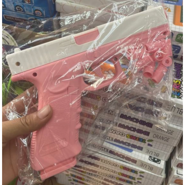 ปืนของเล่นใหญ่พร้อมปลอกกระเด็นได้ 3D ขนาดเล็ก ของเล่นคลายเครียด ของเล่นสำหรับเด็ก FIDGET ราคา ถูกที่สุด ดีลบีเคเค แกลเลอรีภาพที่ 2