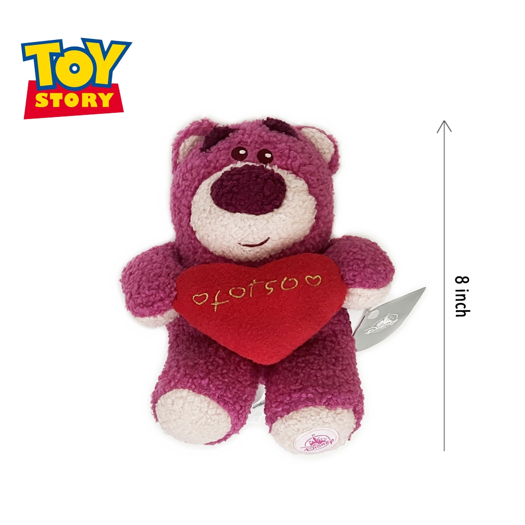 ตุ๊กตา หมีล็อตโซ่ ถือหัวใจ ทอยสตอรี่ ของแท้ / Lotso Toy Story / Disney Store 8 นิ้ว