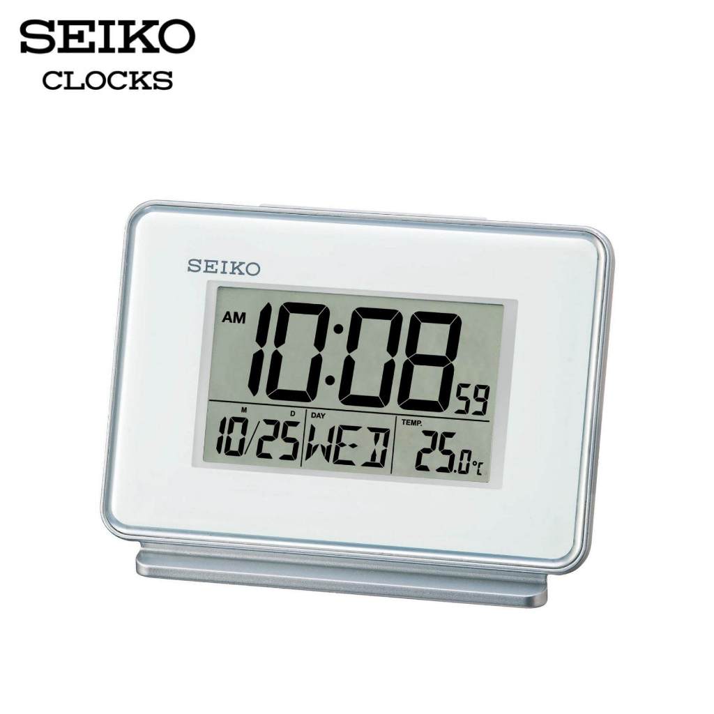 SEIKO CLOCKS นาฬิกาดิจิตอล รุ่น QHL068W ขนาด 4x4.9นิ้ว
