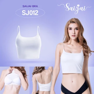 SJ012 บราในตัวครบจบ 2 in 1 สายสปาเก็ตตี้
