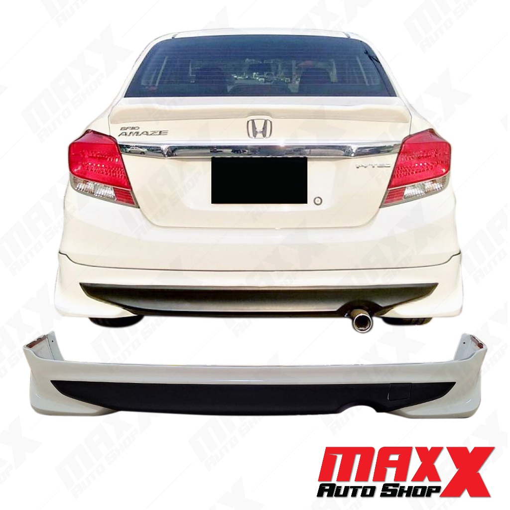 สเกิร์ต-หลัง 1 ชิ้น HONDA AMAZE 2013 สีขาว-ดำ รหัสสี NH-578 (CR027)