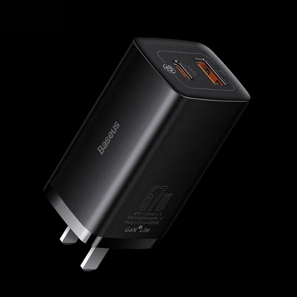 หัวชาร์จ GaN3 Lite Quick Charger Baseus 67W (สินค้าแท้ 100%) ราคา ถูกที่สุด ดีลบีเคเค แกลเลอรีภาพที่ 7