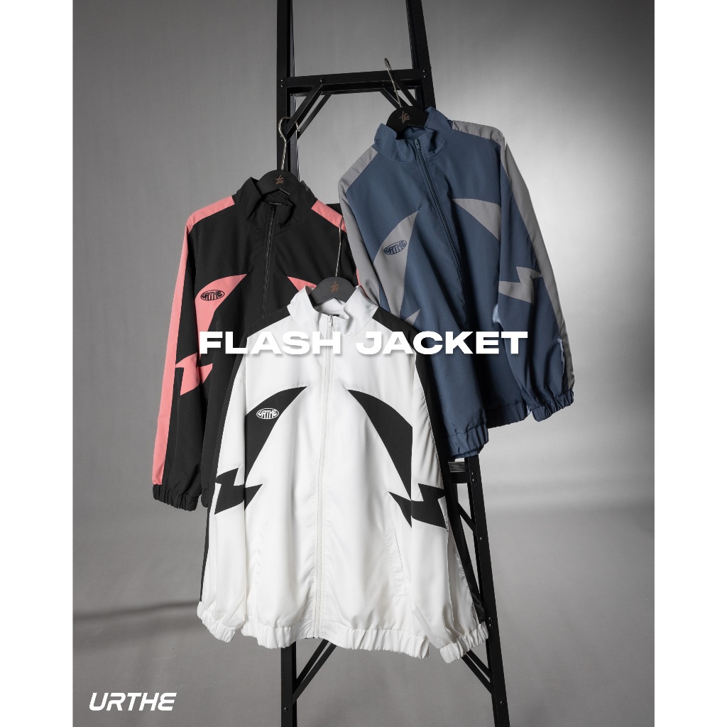 URTHE - เสื้อแจ็คเกต เสื้อกันหนาว ผ้าร่ม รุ่น FLASH JACKET