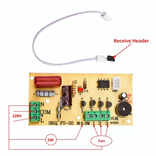 Pcbfun บอร์ดแผงวงจร รีโมตคอนโทรล อินฟราเรด พัดลมสากล