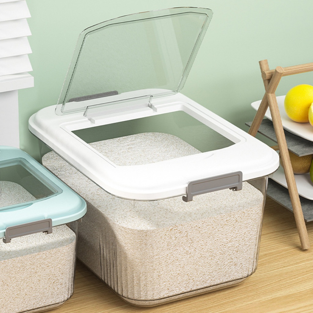 ถังใส่ข้าวสาร กล่องเก็บข้าวสาร Rice container เก็บอาหารแห้ง 5.5Kg 9.5Kg 13.5Kg 19.5Kg. ฝาปิดกันความชื้น Thaikea