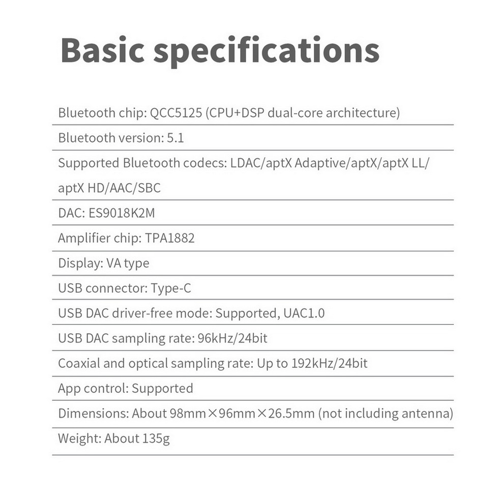 (ประกันศูนย์ไทย) FiiO BR13 ตัวรับสัญญาณ Bluetooth รองรับ Dual Hi-Res ประกันศูนย์ไทย