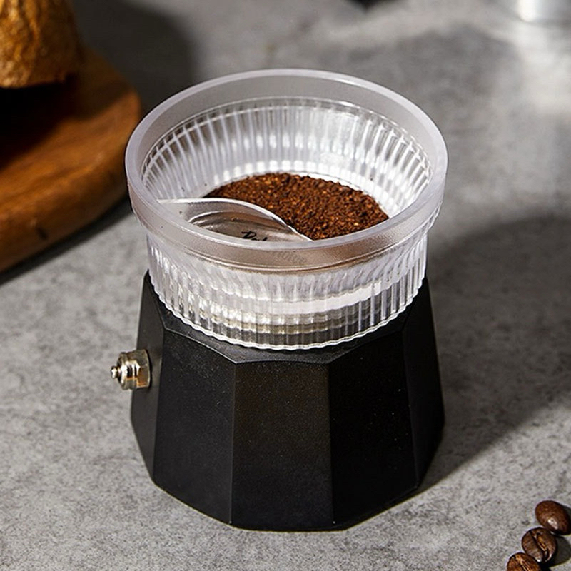 หม้อป้อนผงมอคค่า ที่เกลี่ยกาแฟโมก้าพอท อุปกรณ์เสริม สำหรับ moka pot 3 cup และ 6 cup