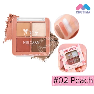 นีคารา อายแชโดว์ พาเลท มินิ ฟรุ๊ต ทาตา แต่งตา N319 Nee Cara Mini Fruit Four Shade Eyeshadow Palette 2g x 4