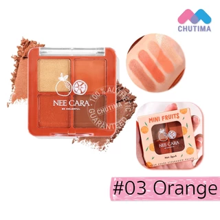 นีคารา อายแชโดว์ พาเลท มินิ ฟรุ๊ต ทาตา แต่งตา N319 Nee Cara Mini Fruit Four Shade Eyeshadow Palette 2g x 4
