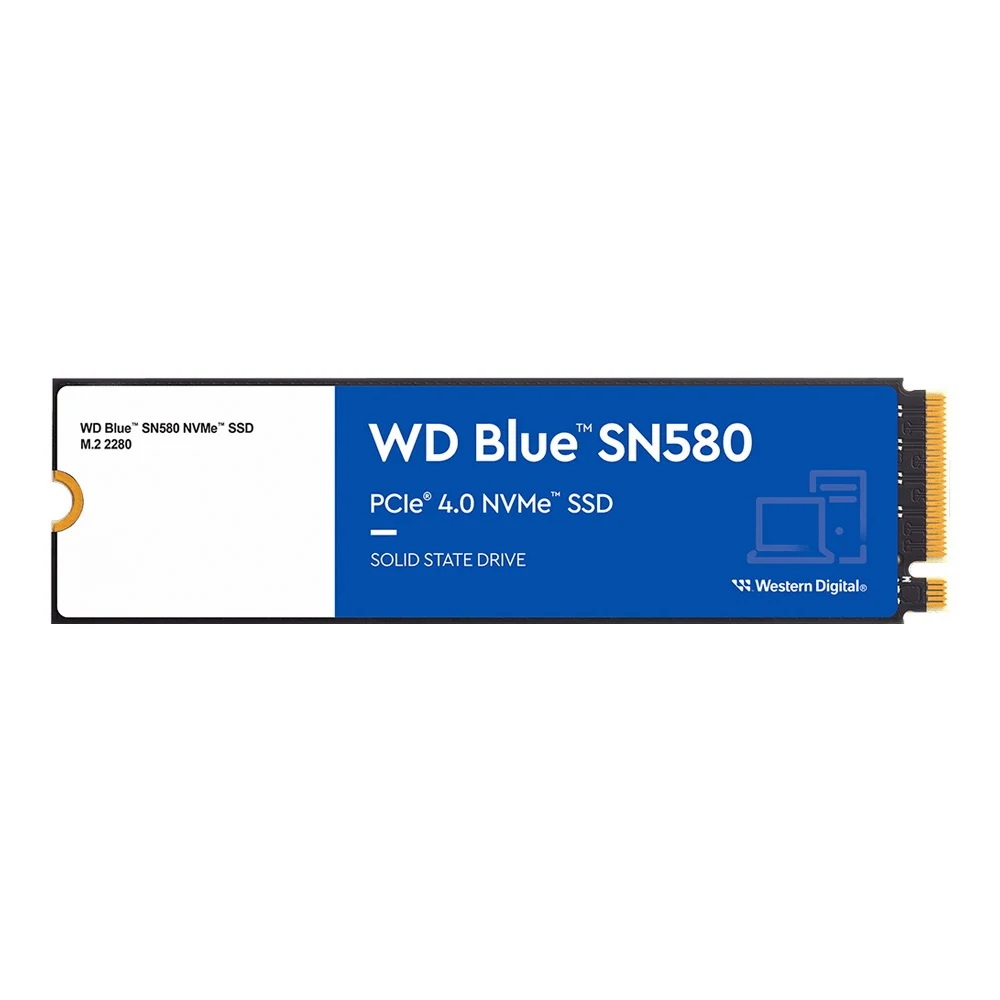 SSD WD BLUE 500 GB SN580 - PCIe 4x4/NVMe M.2 2280 (WDS500G3B0E)