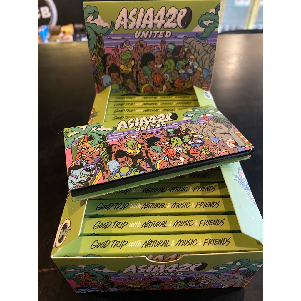 กระดาษโรลพร้อมที่บด Asia420 United Rolling paper 3 in 1