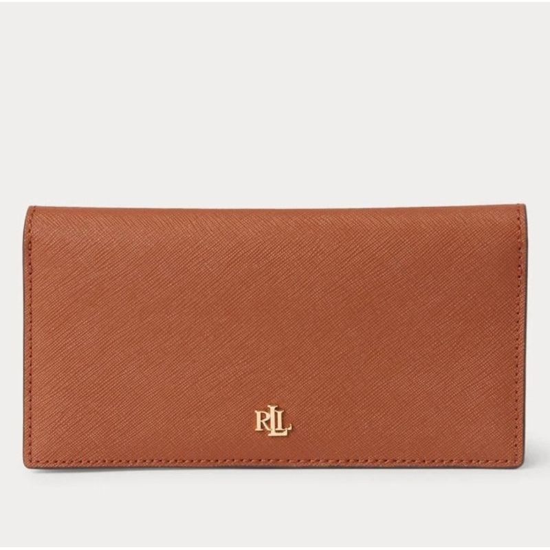 กระเป๋า LRL Crosshatch Leather Slim Wallet ของแท้