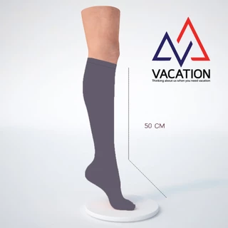 VACATION ถุงเท้ากันทาก ผ้ายืดหนา ใส่สบาย กันทาก 100% เดินป่า ลุยน้ำ 50 ซม. ผลิตในไทย สีม่วง