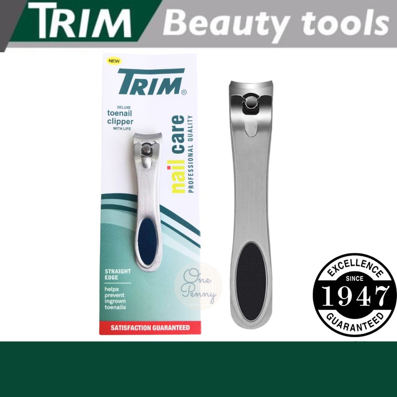 Trim กรรไกรตัดเล็บมือเล็บเท้า ด้ามจับกันลื่น Deluxe Toenail Clipper