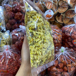 เก๊กฮวยตราเสือ ขนาด 100 กรัม พร้อมเม็ดพุดจีนในซอง