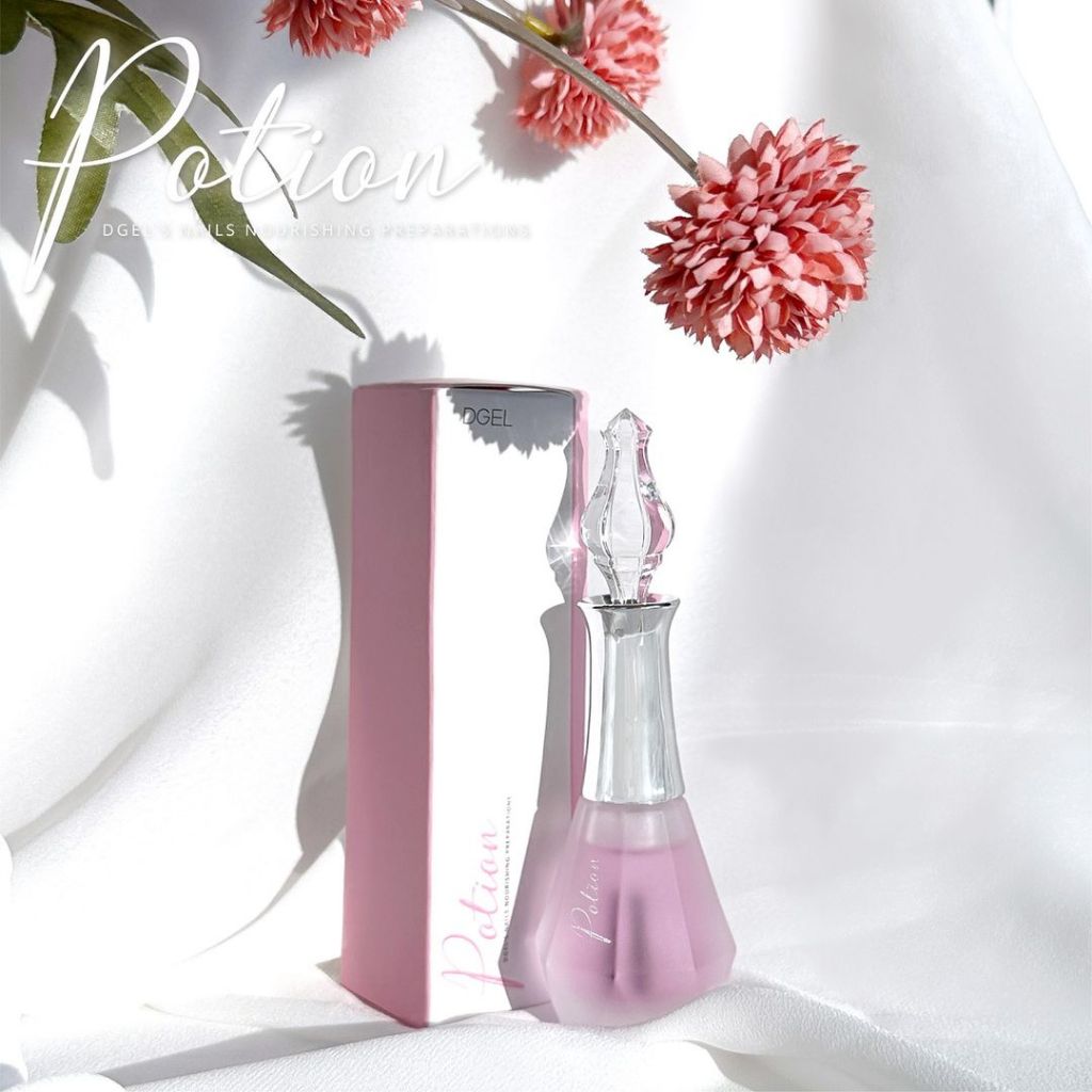 DGEL مقوي أظافر Healing Potion — White Floral — صورة 4