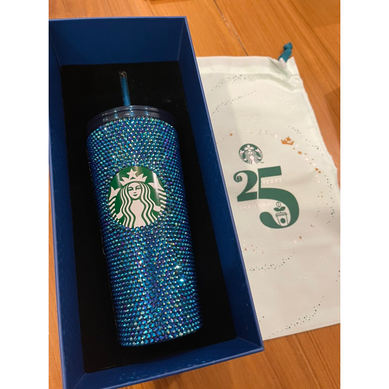 Starbucks Anniversary Blue Bling Cold Cup