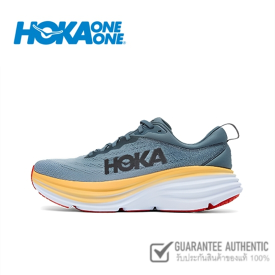 HOKA ONE ONE Bondi8 4E Wide Blue & Black Wide Edition ของแท้ 100%💯