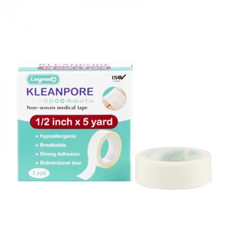 [ขายยกกล่อง 12 ม้วน] เทปแต่งแผล ชนิดใส เทปเยื่อกระดาษ Longmed Kleantrans Kleanpore เทปกาว คลีนพอร์ คลีนทรานซ