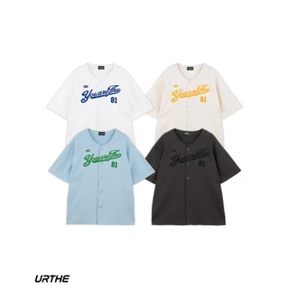 URTHE - เสื้อเบสบอล ปักลาย Oversize รุ่น BKK81