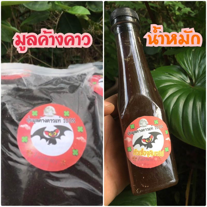 มูลค้างคาว+น้ำหมักมูลค้างคาว(ขนาด250ml)