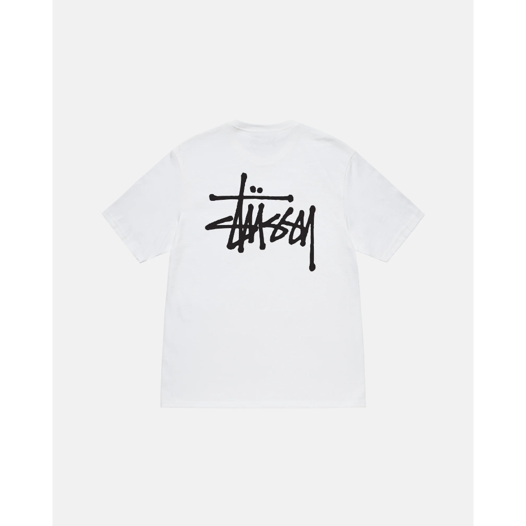 [ของแท้] STÜSSY BASIC TEE WHITE (US)
