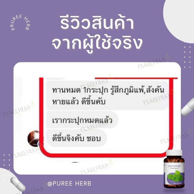 พลูคาวแคปซูล ตราภูรี - จบทุกปัญหาผิวหนัง - รูปที่ 2