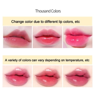 ลิปสติก Lip Lessxcoco ลิป นางฟ้า เปลียนสีแท่งเเบบใสๆ ลายดอกไม้ กันน้ำ ชุ่มชื้น ติดทนนาน
