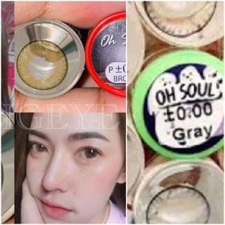 💟 Oh soul (14.5) Ohsoul Pitchylens Pretty doll (จัดยี่ห้อที่มีพร้อมส่ง)สายตา -00 ถึง -1000 brown gray บิ๊กอาย คอนแทคเลน