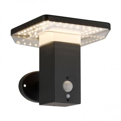 LUZINO โคมไฟกิ่งภายนอกโซลาร์เซลล์ Motion Sensor 5W WW LUZINO รุ่น KH 1964AWU-BK สีดำ