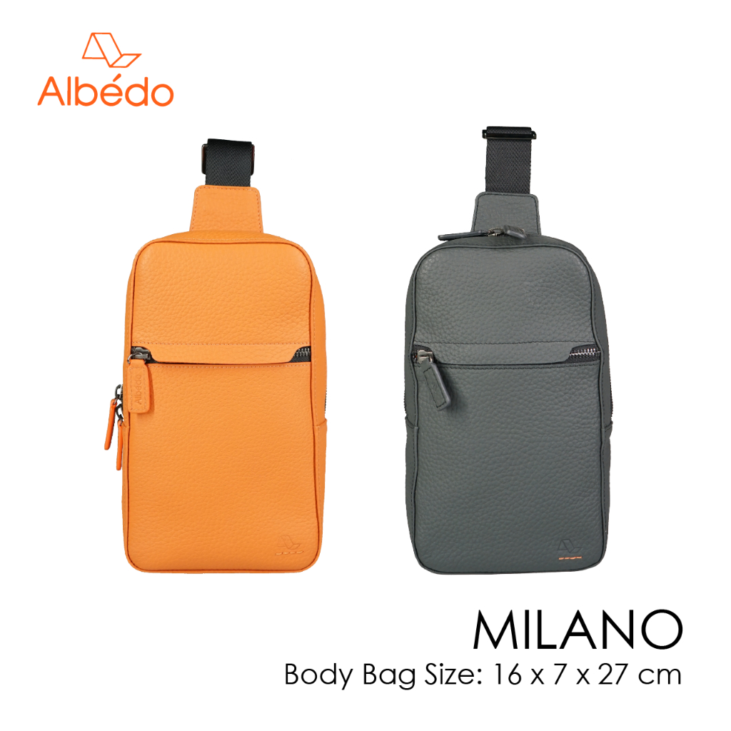 [Albedo] MILANO BODY BAG กระเป๋าสะพาย คาดอก หนังแท้ รุ่น MILANO - ABML00574/ABML00596