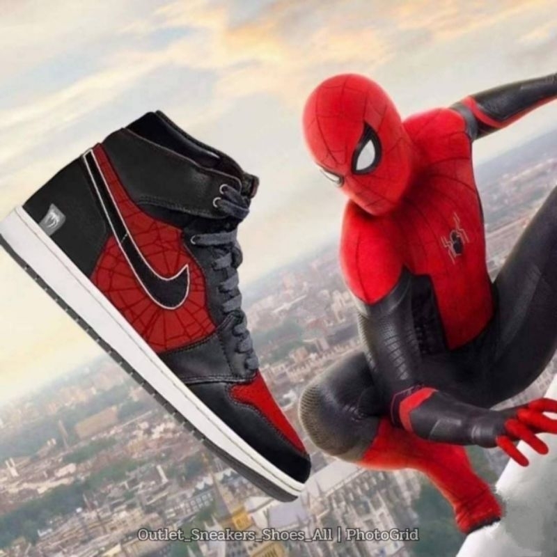 รองเท้า Nike Air Jordan High Spider Man 🕷️ Unisex ใส่ได้ทั้ง ชาย หญิง [ ของแท้💯 พร้อมส่งฟรี ]